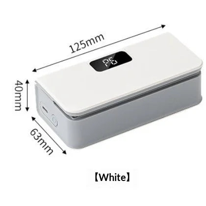 Rechargeable Mini Sealing Machine with Digital Display Portable Manual Press for Coffee Tea & Snacks Ear-Hanging