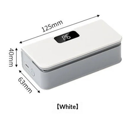 Rechargeable Mini Sealing Machine with Digital Display Portable Manual Press for Coffee Tea & Snacks Ear-Hanging