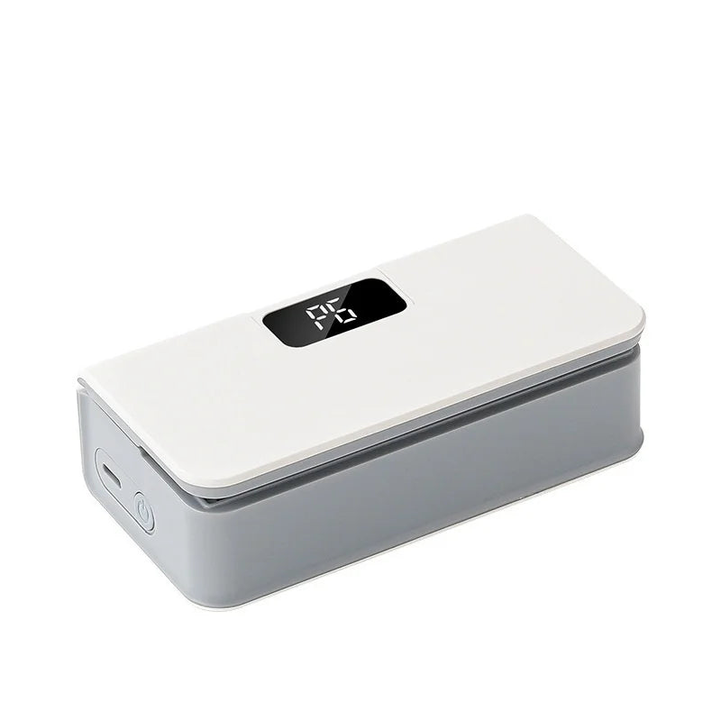 Rechargeable Mini Sealing Machine with Digital Display Portable Manual Press for Coffee Tea & Snacks Ear-Hanging